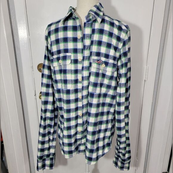 Hollister plaid flannel shirt - Picture 2 of 8